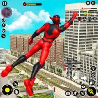 Flying Hero City Rescue Game