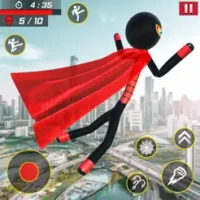 Stickman Super Rope Hero Games