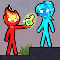 Stick Red boy and Blue girl