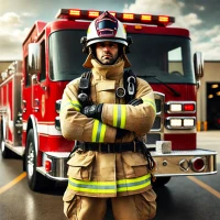 Firefighter Truck Rescue Games