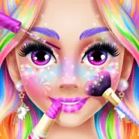 Rainbow Unicorn: Makeup Games