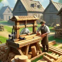 Idle Lumberjack Wood Harvest