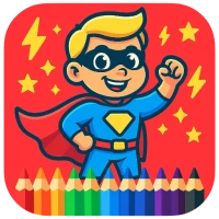Superhero Coloring Book Pages