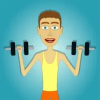 Muscle clicker: Gym game