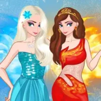 Ice &amp; Fire Princess Dress Up