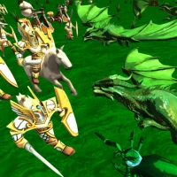 Battle Sim: Knights vs Dragons