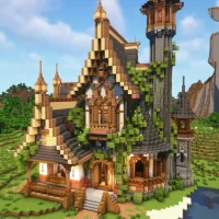 Pixelart Craft City World