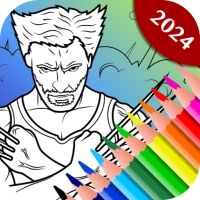 Colors: Superheroes Coloring