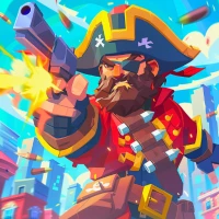 Pirate city rope hero car game