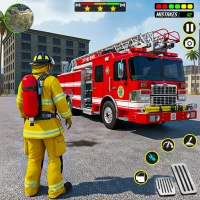 US Fire Truck Sim Rescue 3D