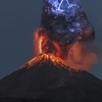 Volcano eruption - prank