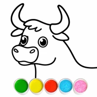 Farm Animals Coloring Game