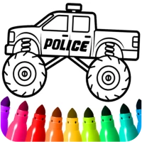 Monster Truck & Cars Coloring