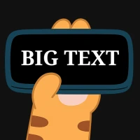 Big text fullscreen