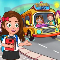 My Family Town : School Bus