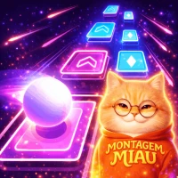 Montagem Miau Tiles Dance Game